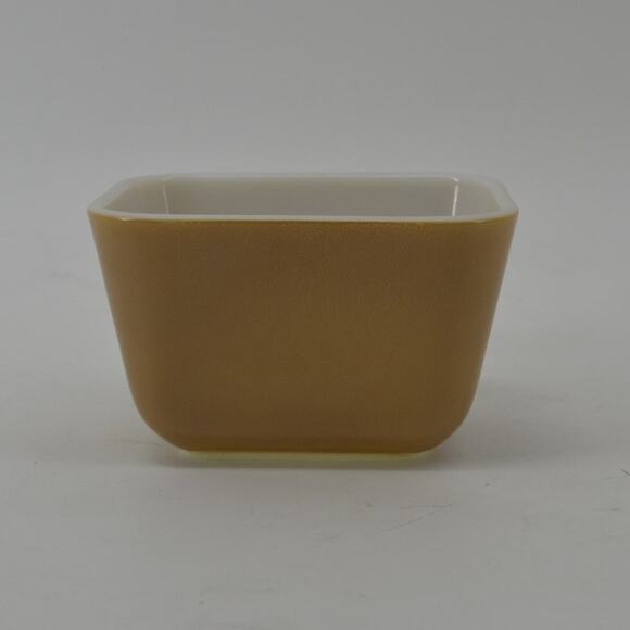 Vintage PYREX Refrigerator Dish 501 B Fridgie Sandlewood - Picture 2 of 13